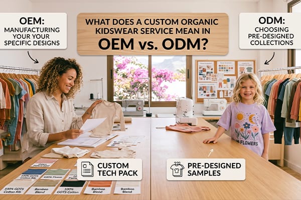 custom organic kidswear service production model comparison